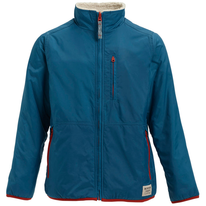 Burton Snooktwo Reversible Fleece Jacket - Big Boys' Celestial/Bone White