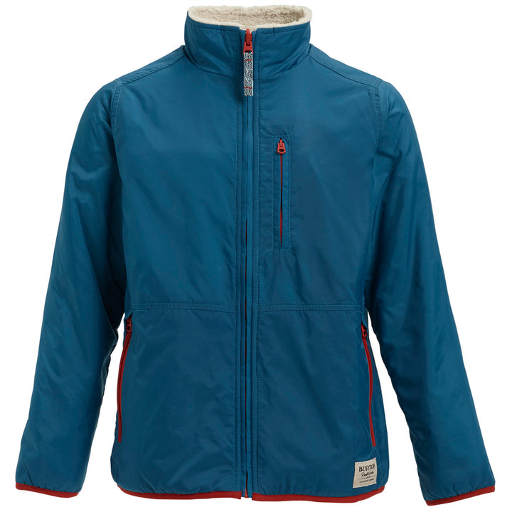 Burton Snooktwo Reversible Fleece Jacket - Big Boys' Celestial/Bone White
