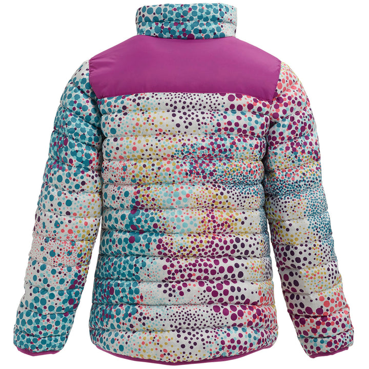 Burton Evergreen Down Jacket - Big Girls' Stone White Dots/Grapeseed