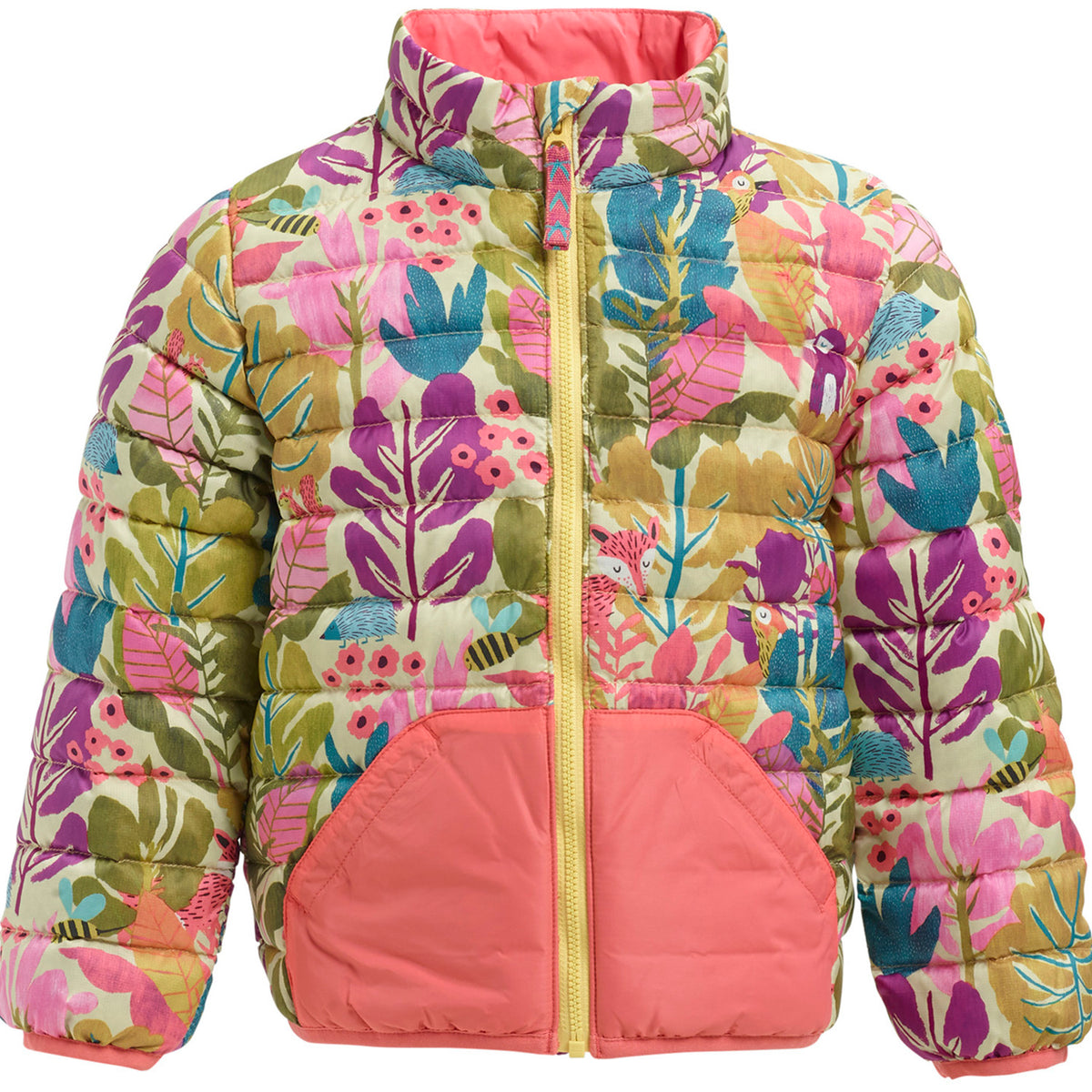 Burton Minishred Evergreen Down Jacket - Toddlers' Forest Friends/Georgia Peach