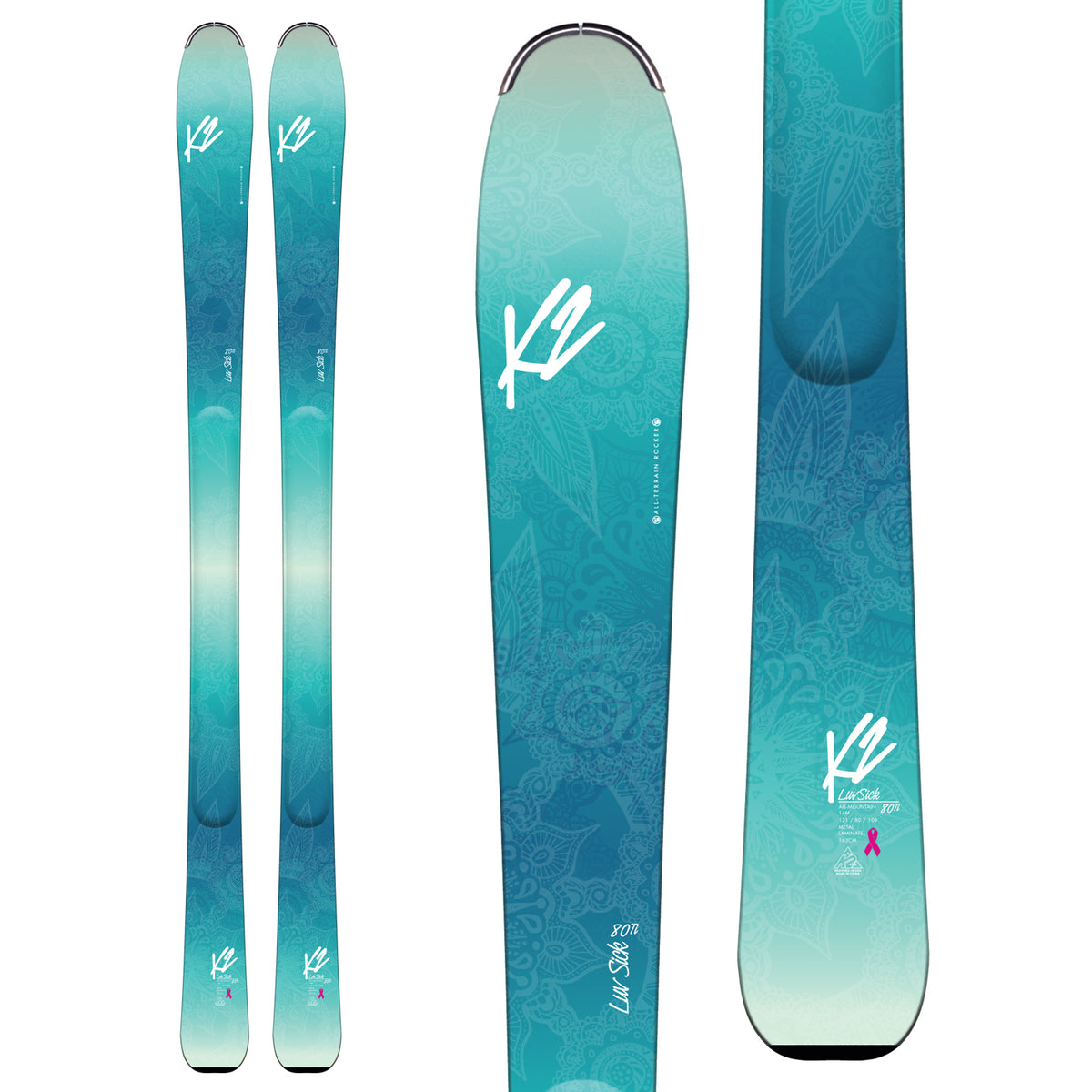K2 Luv Sick 80 Ti Skis - Women's 2016