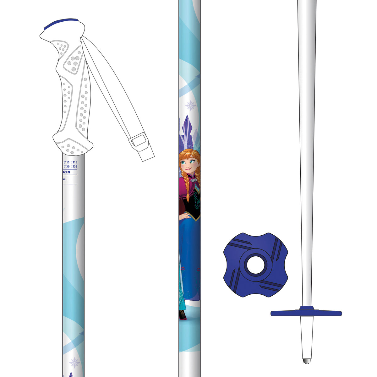 Rossignol Frozen Jr Ski Poles - Girls' 2019