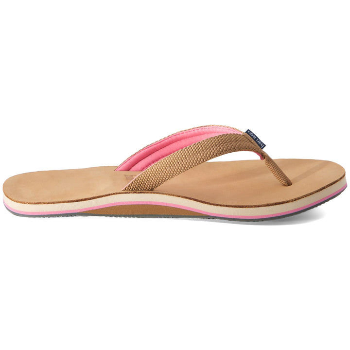Hari Mari Scouts Flip Flops - Women's Tan & Pink