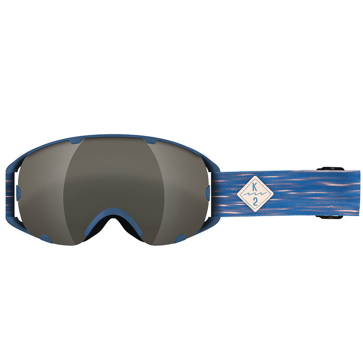 K2 Source Goggles Bleached Navy/Silver Earth + Yellow Flash