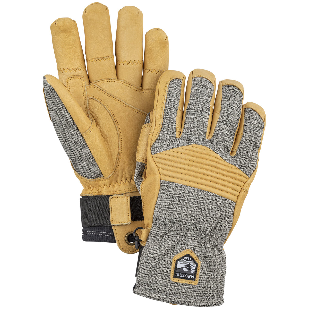 Hestra Army Leather Couloir Gloves Light Grey/Tan