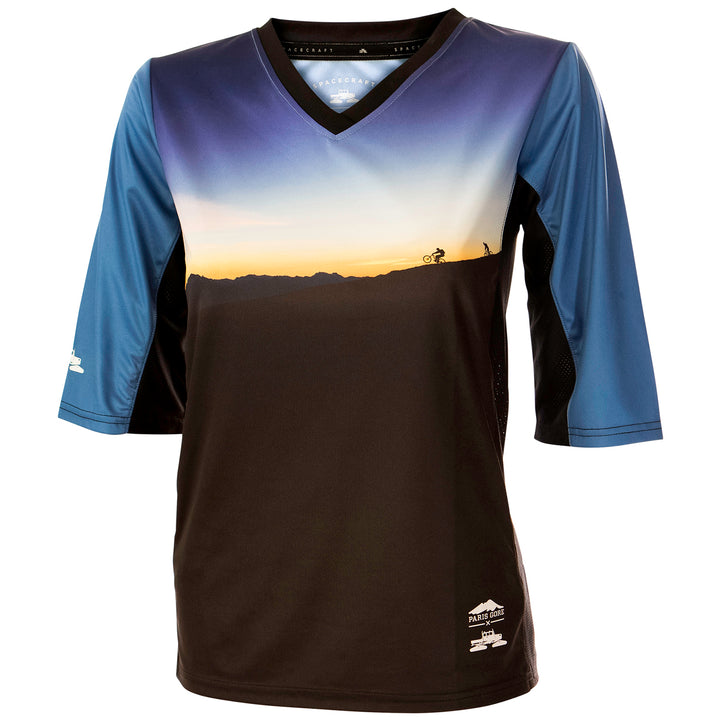 Spacecraft Mountain Ridge 3/4 Sleeve Jersey - Women's Sunset