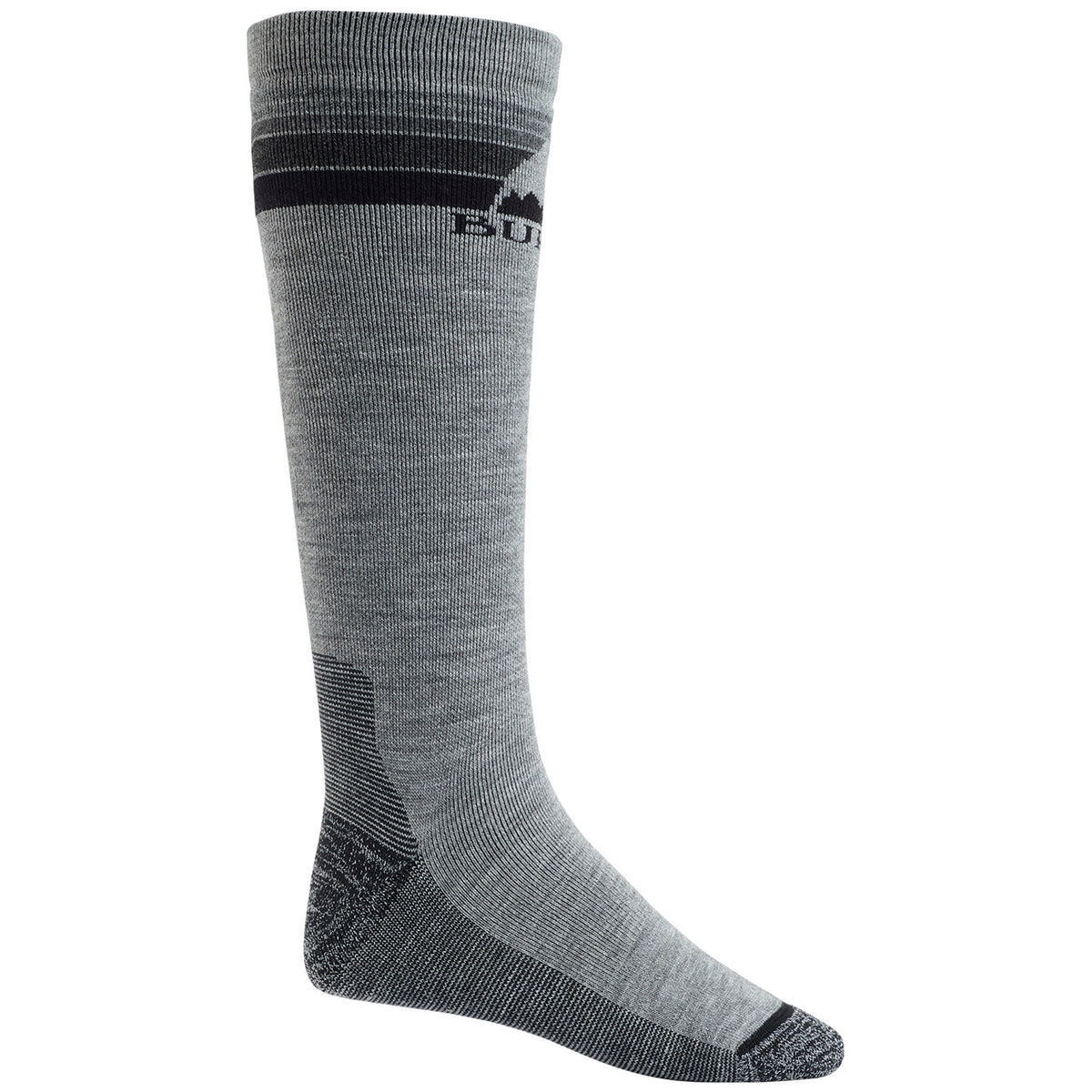 Burton Emblem Midweight Socks Gray Heather