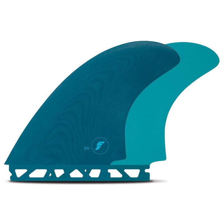 Futures EN Fiberglass Twin Fin Set Teal