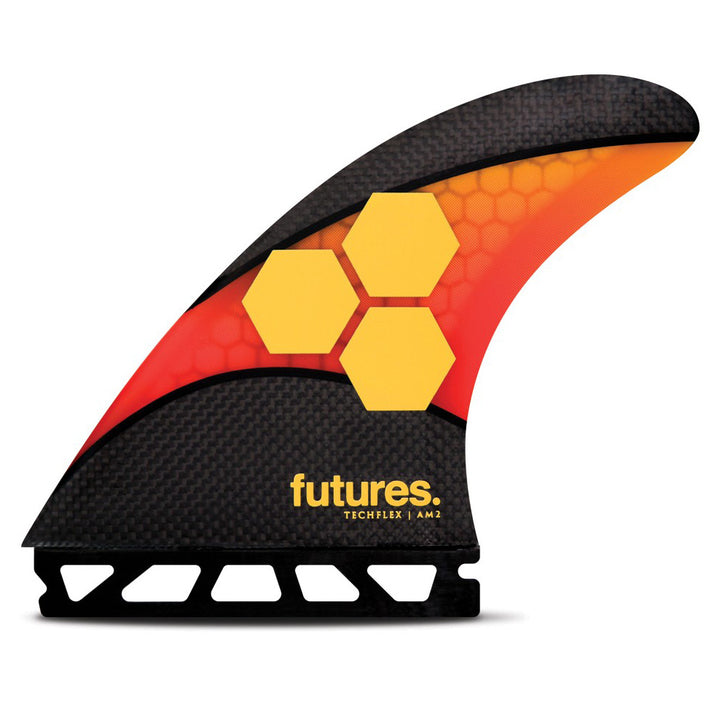 Futures AM2 Large Techflex Tri Fin Set Orange/Red