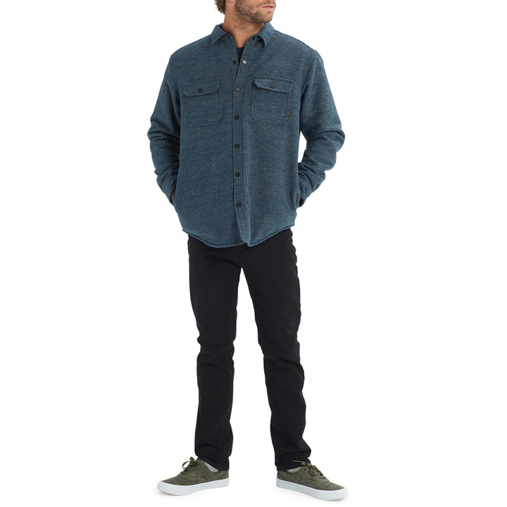 Burton Brighton Insulated Flannel Mood Indigo Twill Yard Dye