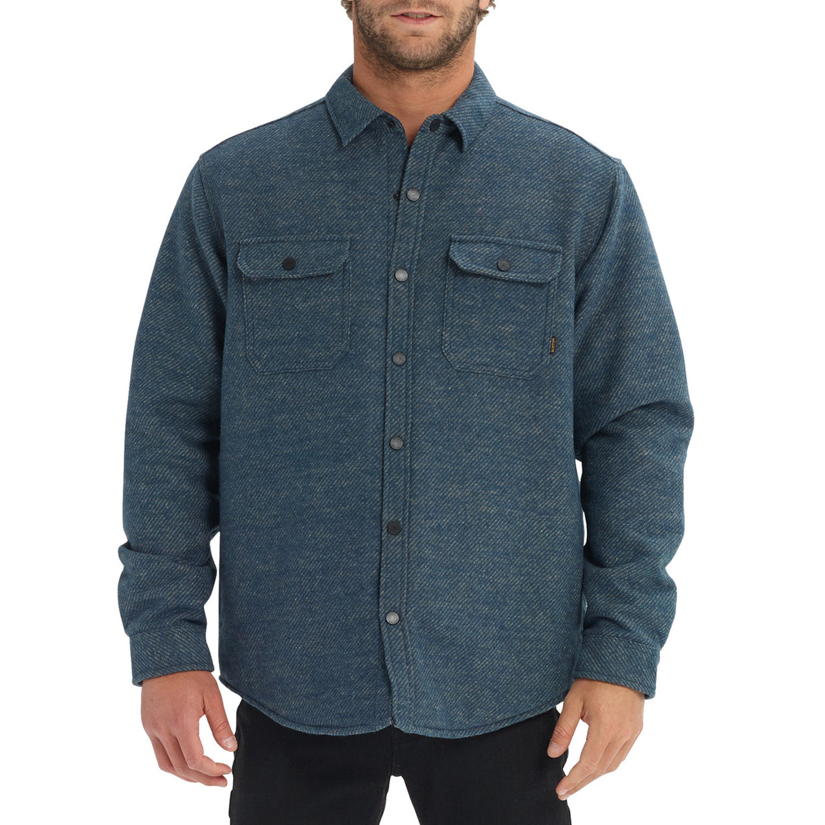 Burton Brighton Insulated Flannel Mood Indigo Twill Yard Dye