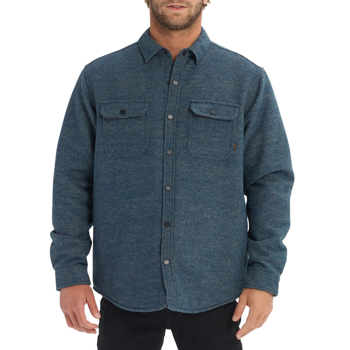 Burton Brighton Insulated Flannel Mood Indigo Twill Yard Dye