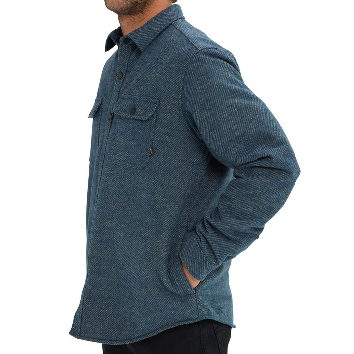 Burton Brighton Insulated Flannel Mood Indigo Twill Yard Dye