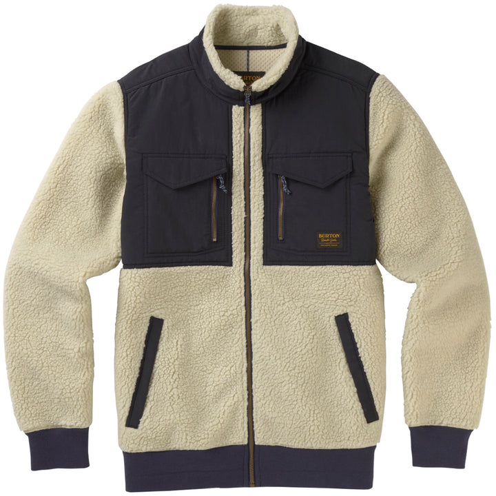 Burton Bower Full-Zip Fleece Jacket Bone White/Mood Indigo