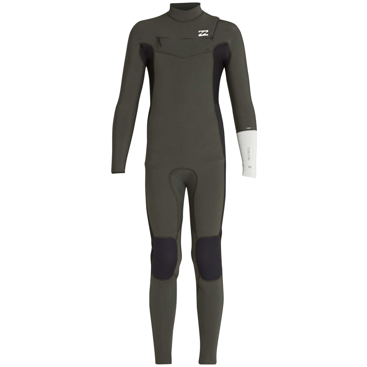 Billabong 4/3 Furnace Revolution Chest Zip Wetsuit - Boys' Dark Olive