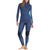 Billabong 4/3 Salty Daze Chest Zip Wetsuit - Women's Blue Swell