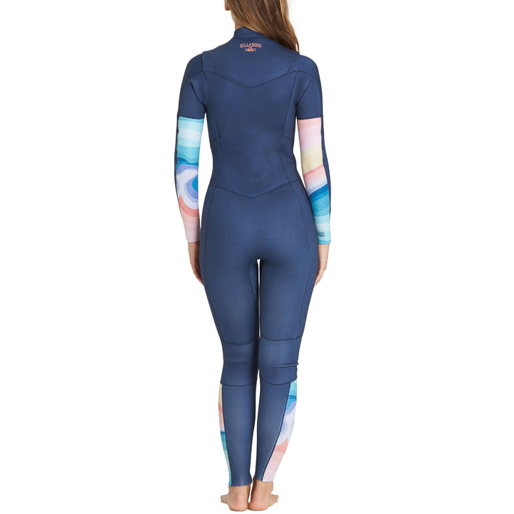 Billabong 4/3 Salty Daze Chest Zip Wetsuit - Women's Blue Swell