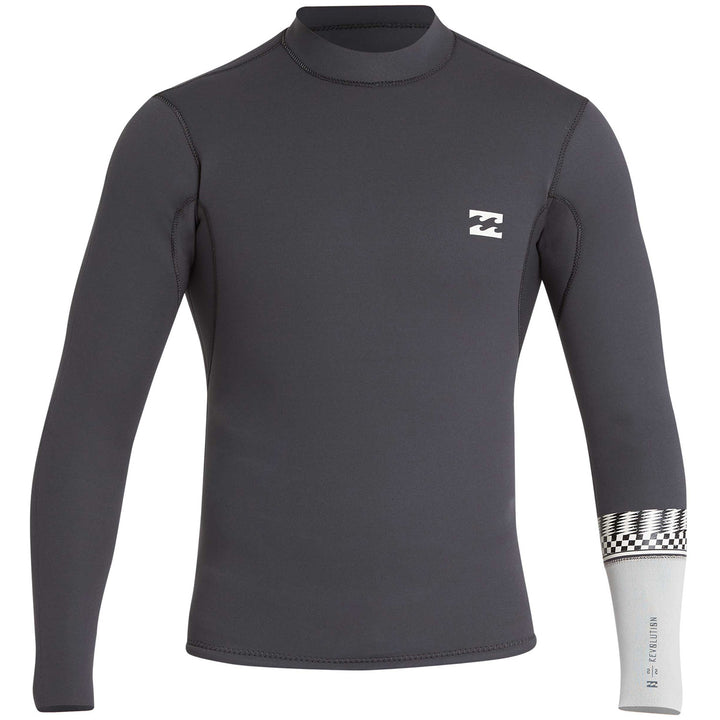Billabong 2mm Revolution DBah Long Sleeve Wetsuit Jacket Graphite