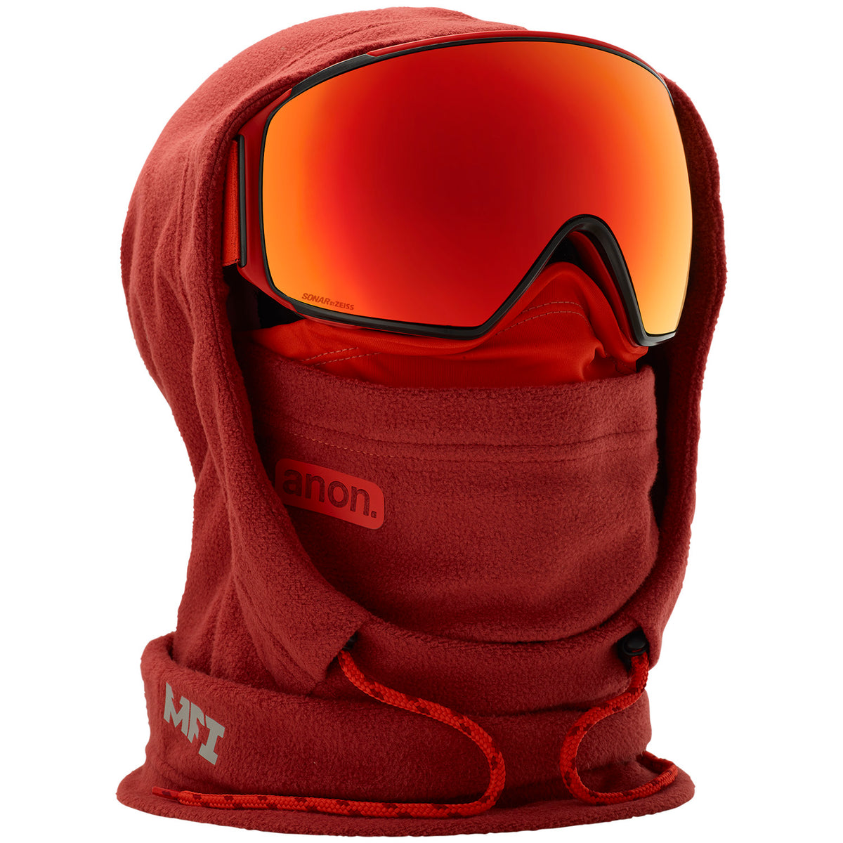 Anon MFI Fleece Helmet Hood Red.