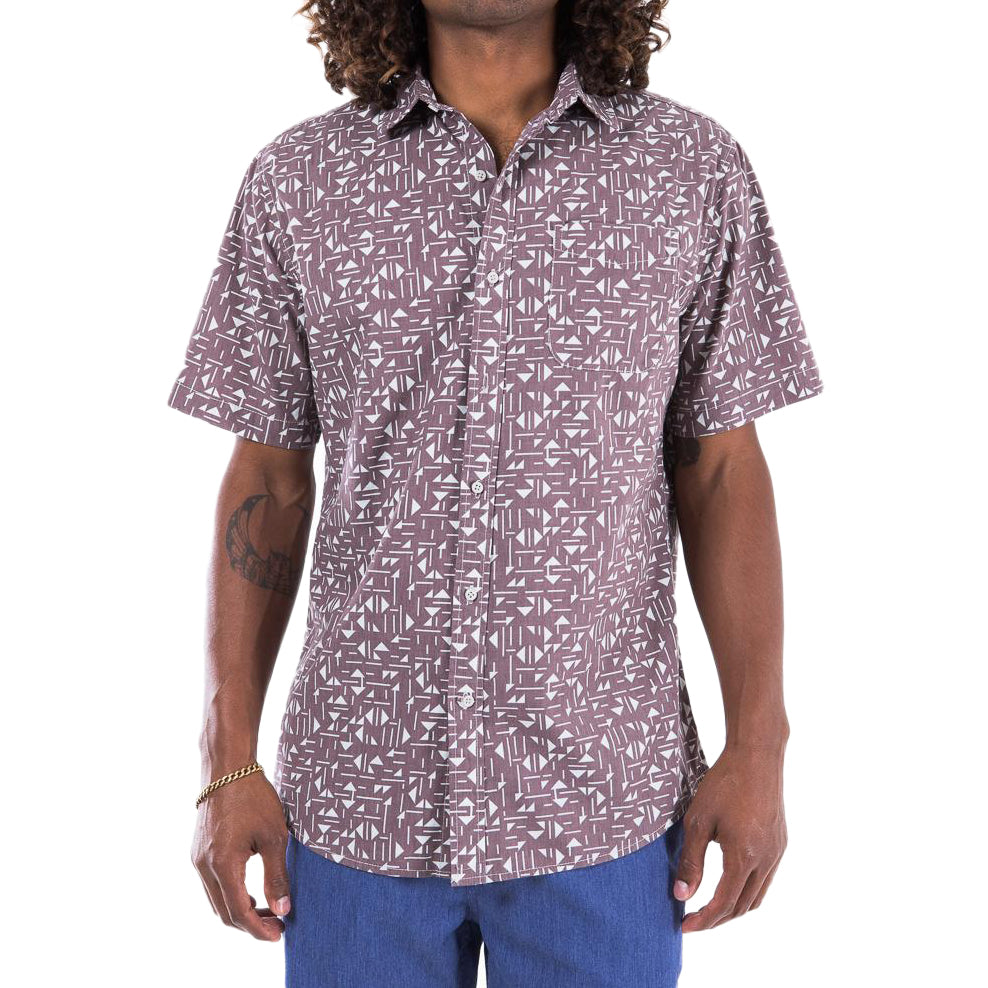 Katin Tile Short-Sleeve Shirt Mauve