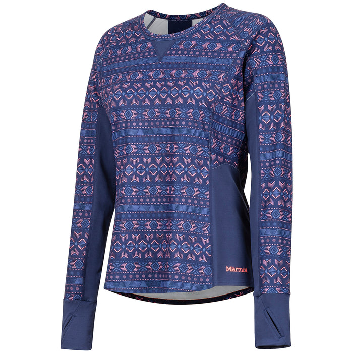 Marmot Midweight Meghan Crew - Women's Arctic Navy Yucatan