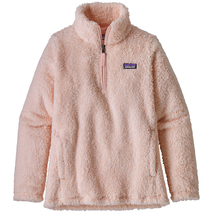 Patagonia Los Gatos 1/4 Zip Fleece Pullover - Girls' Pink Opal