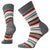 Smartwool Margarita Socks - Women's Medium Gray Heather/Bright Coral