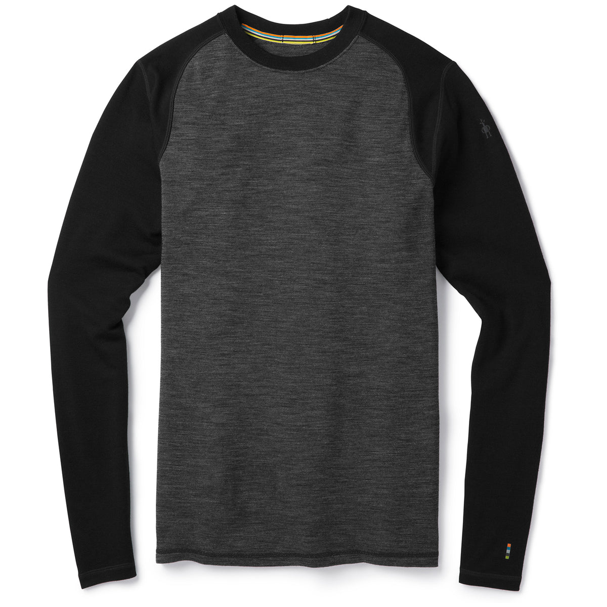 Smartwool Merino 250 Pattern Base Layer Crew Top Black/Black