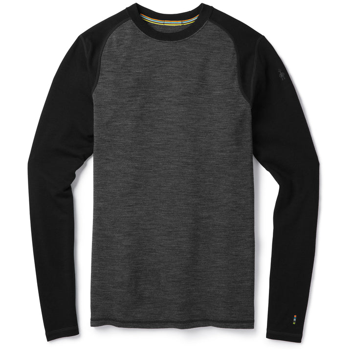 Smartwool Merino 250 Pattern Base Layer Crew Top Black/Black