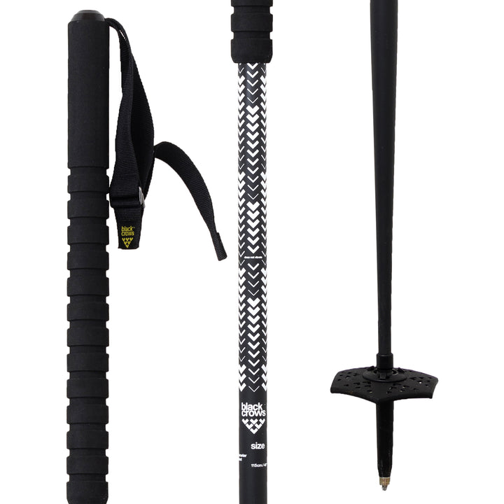 Black Crows Furtis Ski Poles 2022 Black/White