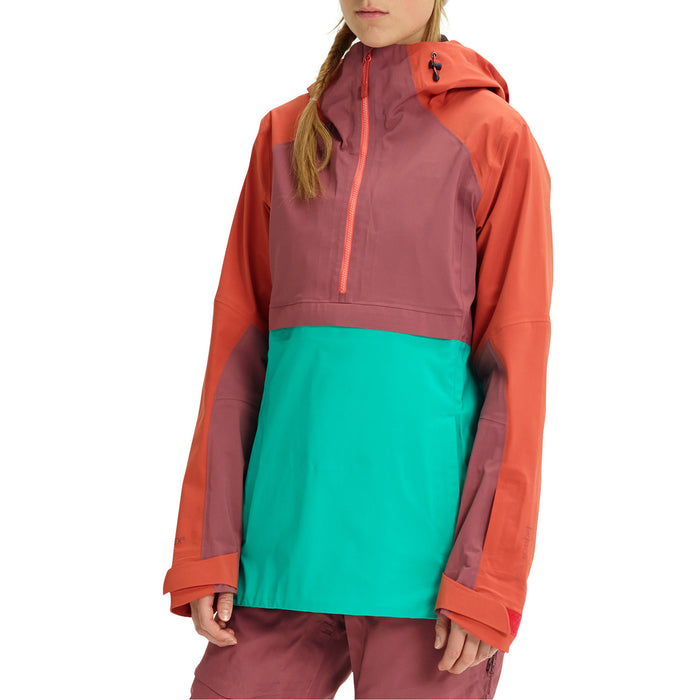 Burton AK 3L GORE-TEX Anorak Jacket - Women's Hot Sauce/Rose Brown/Spectra