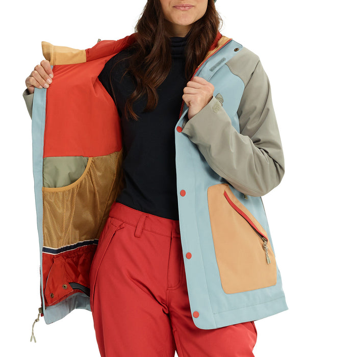 Burton Eastfall Jacket - Women's Abyss/Hawk/Camel