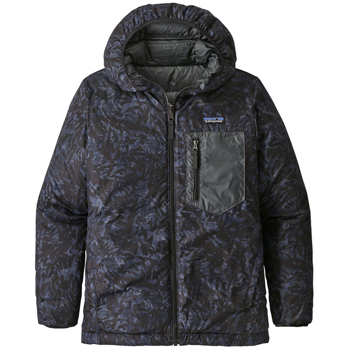 Patagonia Reversible Down Sweater Hoodie - Boys' Black