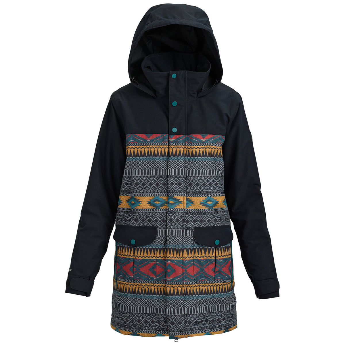 Burton GORE-TEX Eyris Jacket - Women's True Black/Tahoe Freya Weave