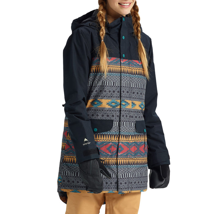 Burton GORE-TEX Eyris Jacket - Women's True Black/Tahoe Freya Weave