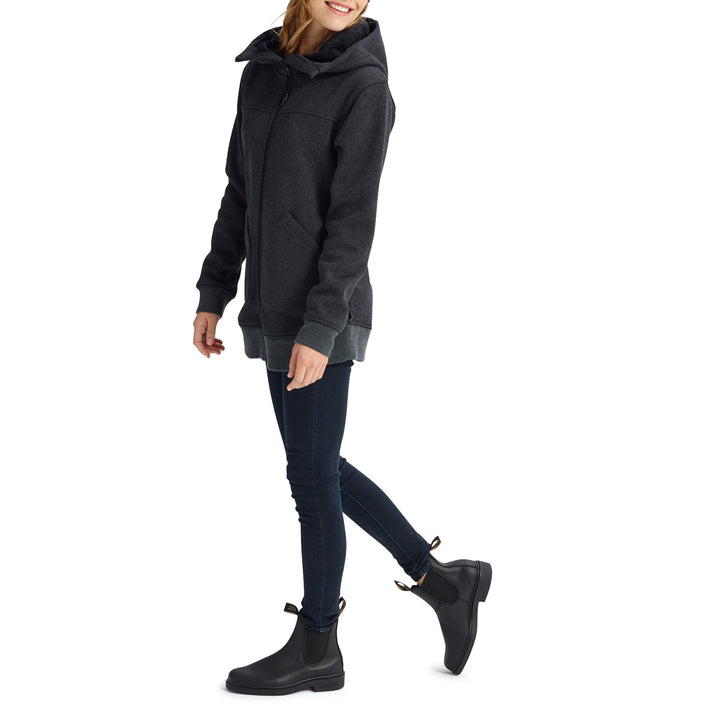 Burton Minxy Full-Zip Hoodie - Women's True Black Heather