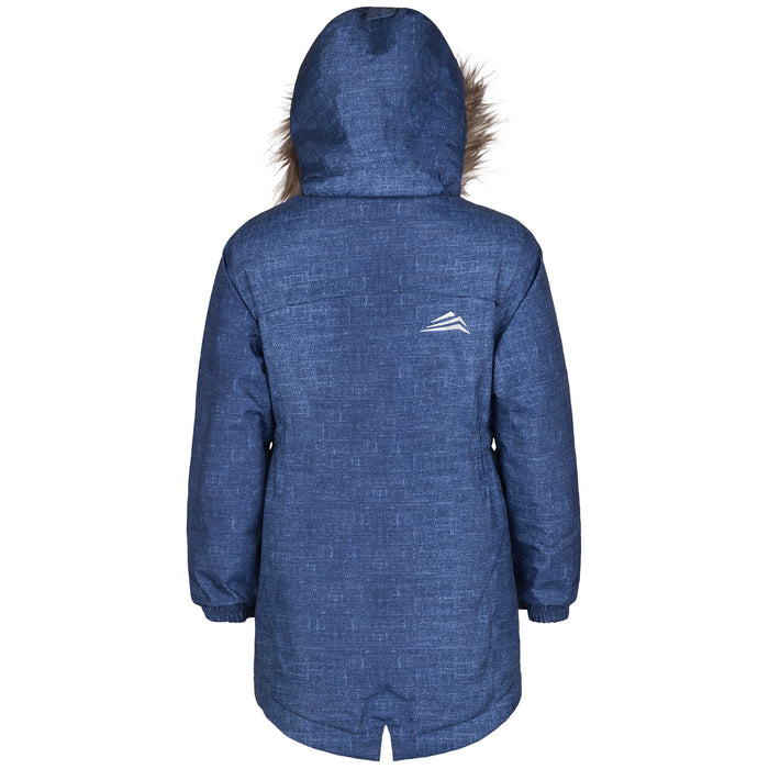 Jupa Stella Jacket - Little Girls' Blue Denim Print