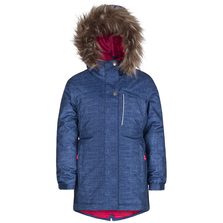 Jupa Stella Jacket - Little Girls' Blue Denim Print