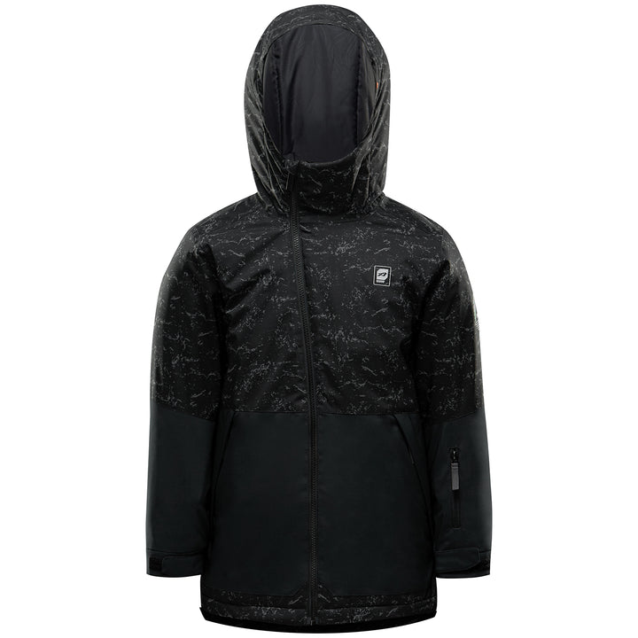 Orage Dub Jacket - Boys' Black Rock Print