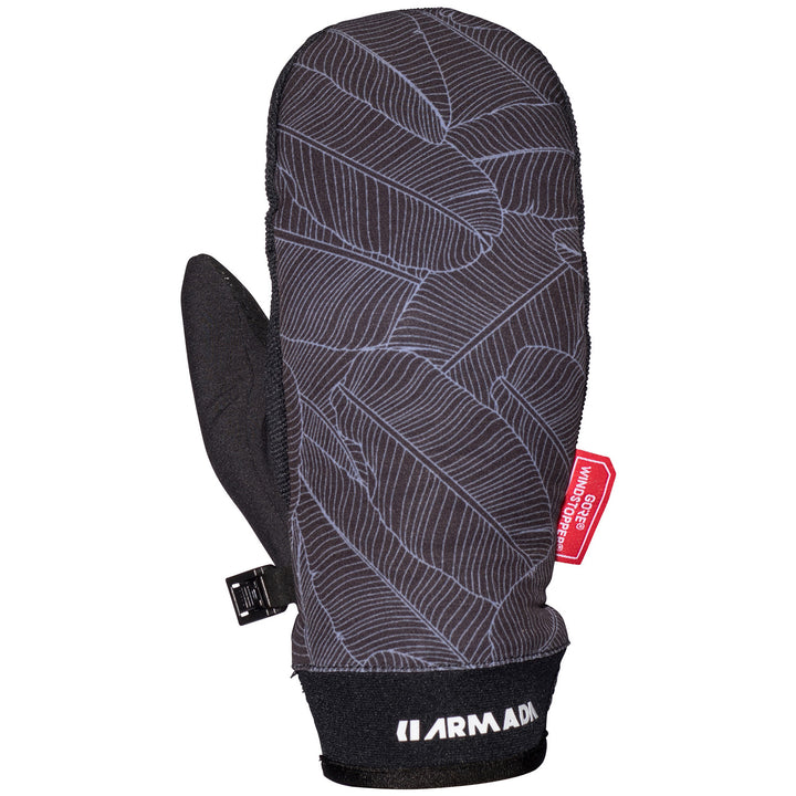 Armada Carmel Windstopper® Mittens - Women's Black Banana Leaf