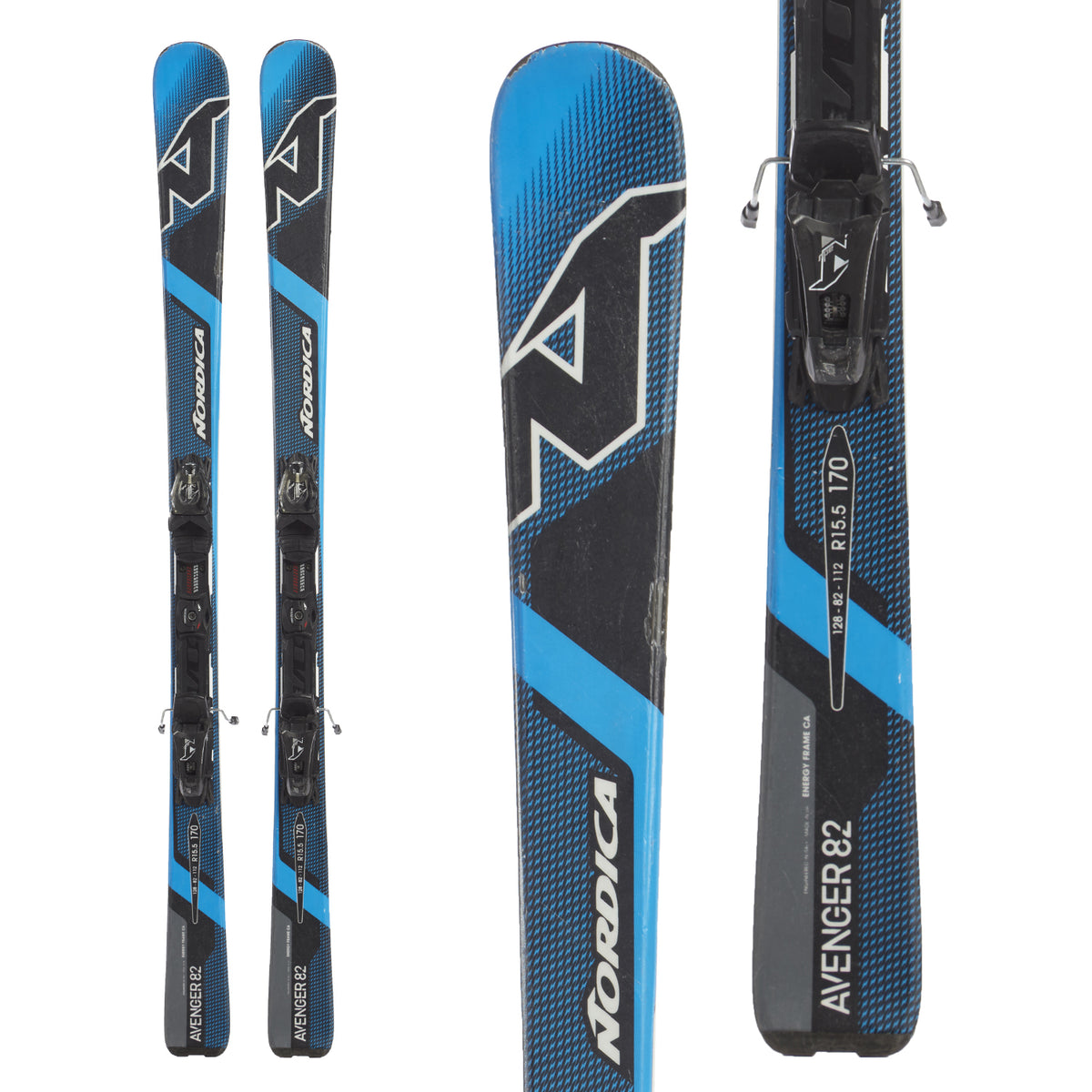 Nordica Avenger 82 EVO Skis + N ADV P.R. Bindings 2016