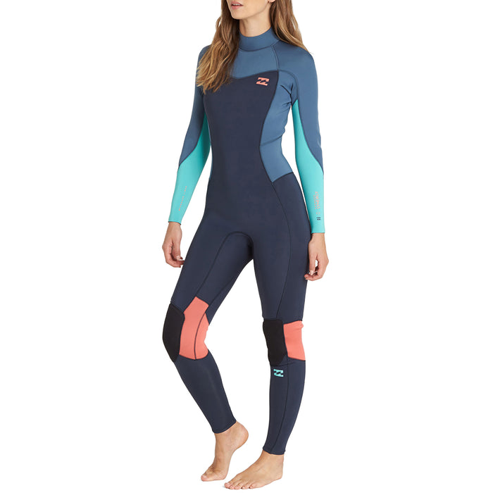 Billabong 3/2 Furnace Synergy Back Zip Wetsuit - Women's Slate