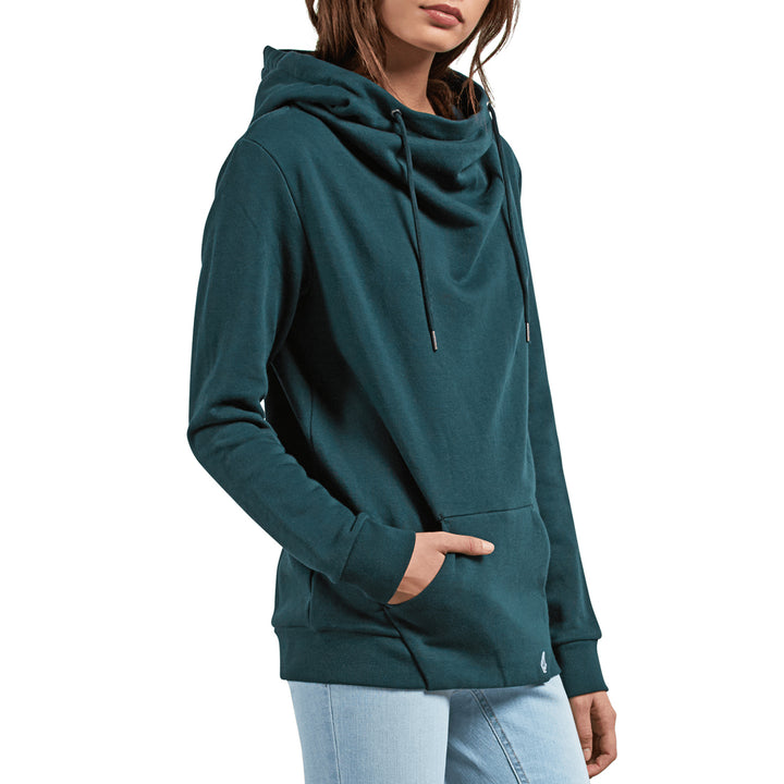 Volcom Walk On By High Neck Hoodie - Women's Evergreen