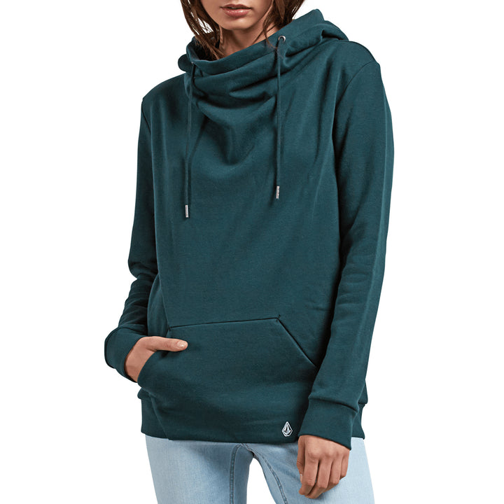Volcom Walk On By High Neck Hoodie - Women's Evergreen