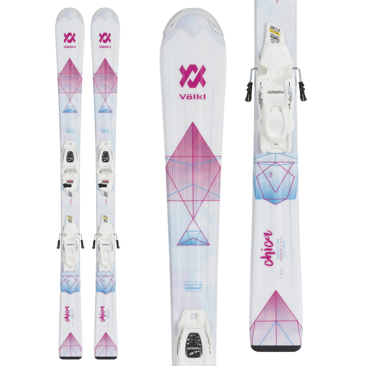 Völkl Chica Skis + 4.5 vMotion Jr Bindings - Kids' 2019