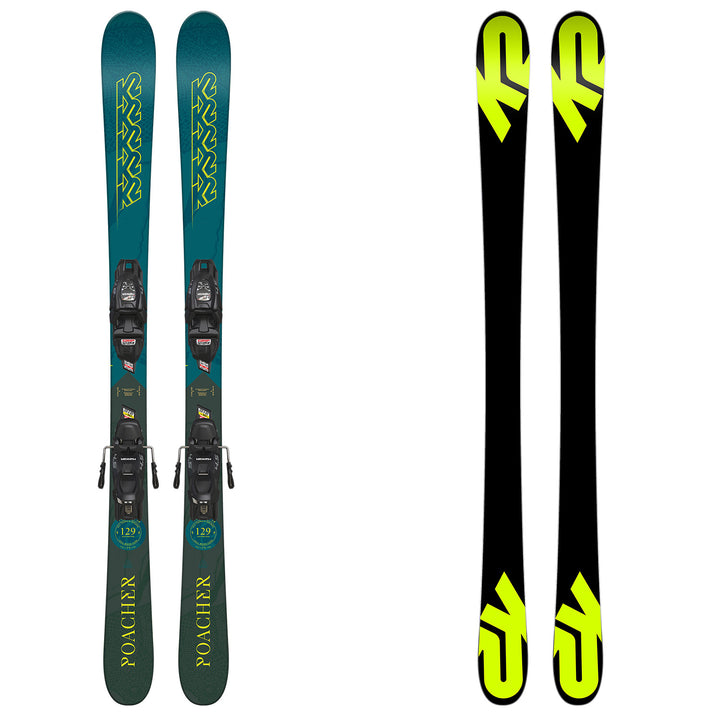 K2 Poacher Jr Skis + Marker FDT 4.5 Bindings - Little Boys' 2019