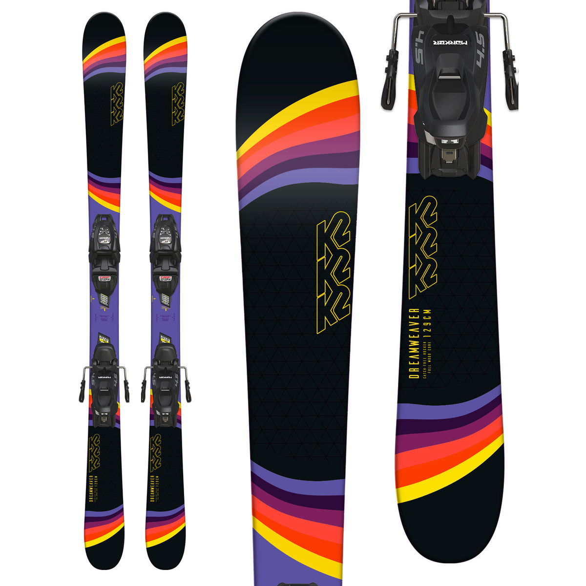 K2 Dreamweaver Skis + Marker FDT 4.5 Bindings - Little Girls' 2019