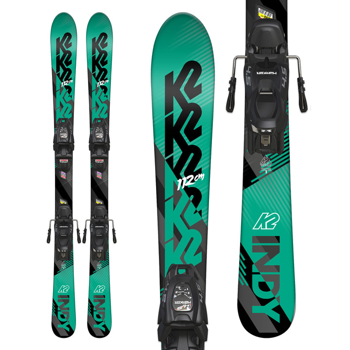 K2 Indy Skis + Marker FDT 7.0 Bindings - Kids' 2019