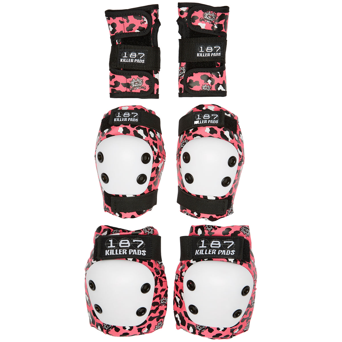 187 Junior Six Pack Skateboard Pad Set - Little Kids' Pink