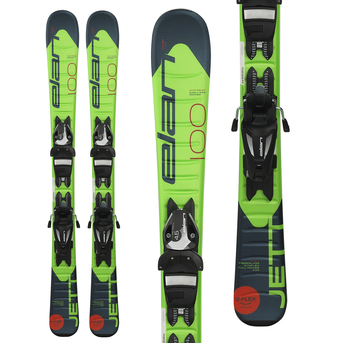 Elan Jett QS Skis + EL 4.5 Bindings - Little Boys' 2019